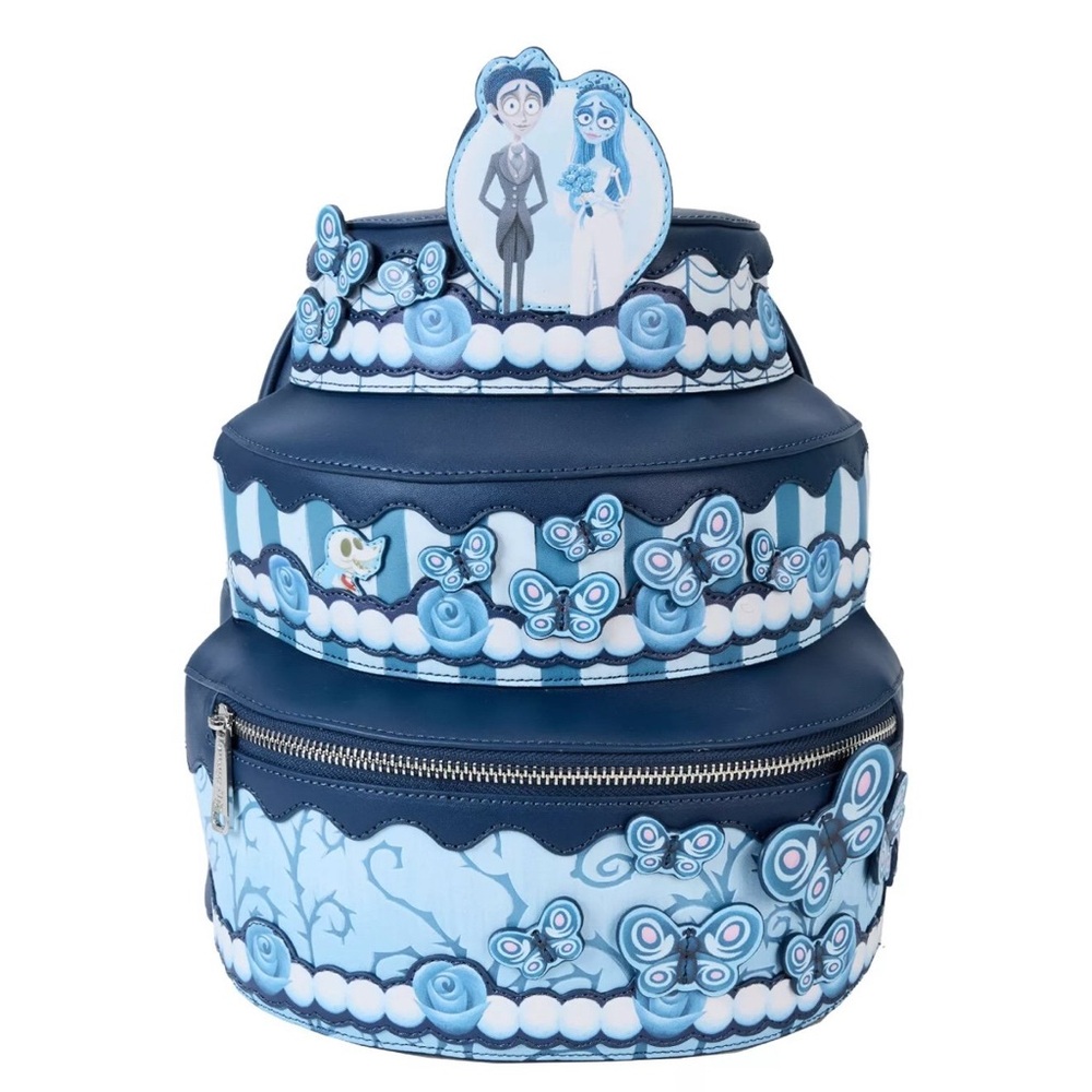 Blue and white Tim Burton The Nightmare Before Christmas backpack